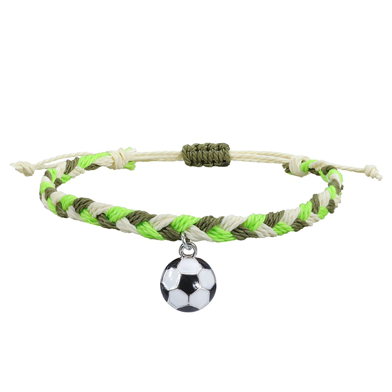 thumbnail image 2 of Pulseras de Fútbol Charm Favors Fútbol Negro Rojo Blanco Marrón Pulseras de Fútbol Cuentas Ajustable Inspirational for Teens Adults Sport Birthday Football Favors For, 2 of 2